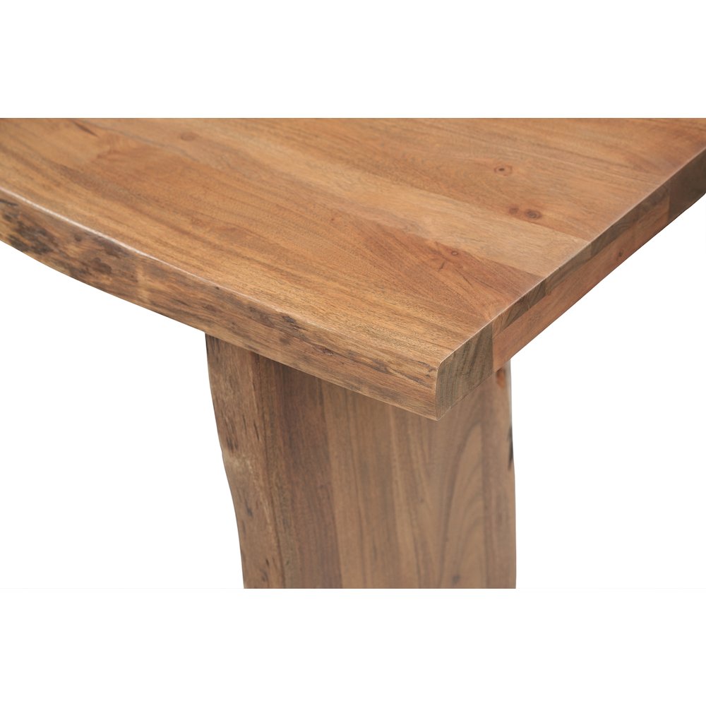 Linden Solid Wood Live Edge Console Table. Picture 7