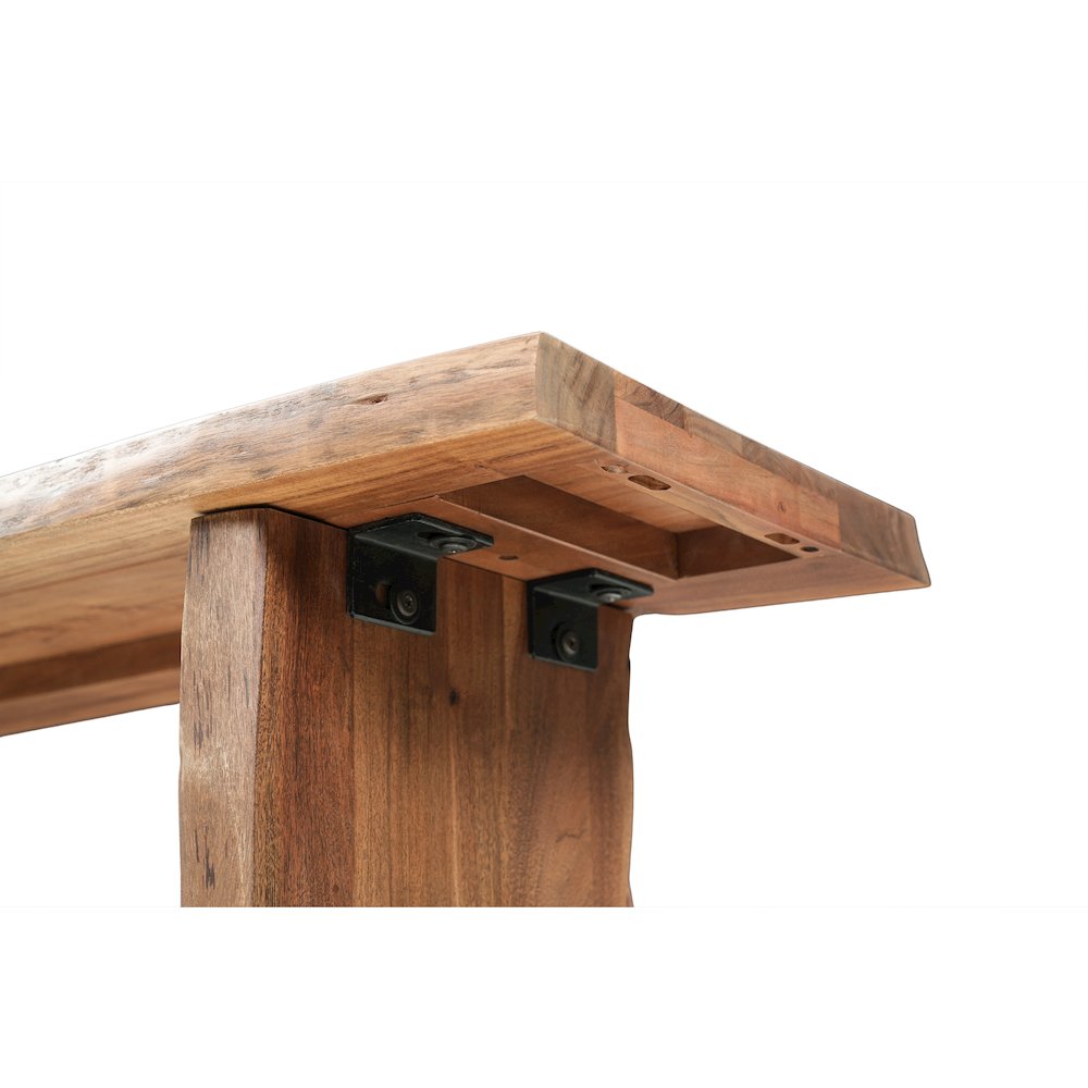 Linden Solid Wood Live Edge Console Table. Picture 8