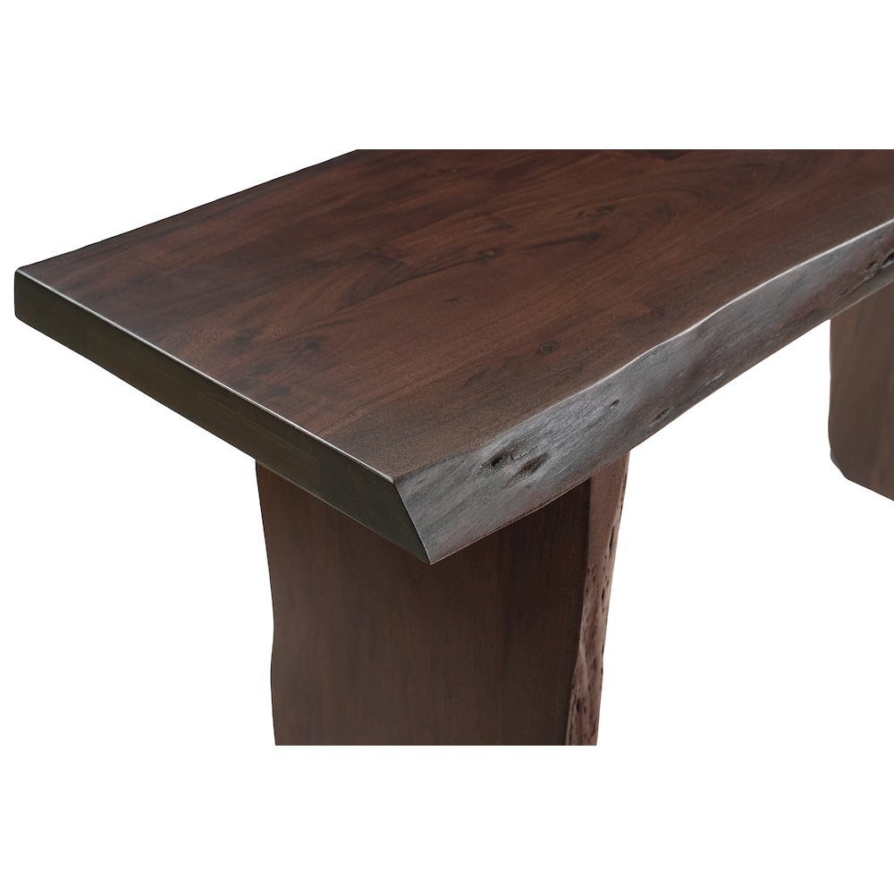 Linden Solid Wood Live Edge Console Table. Picture 6