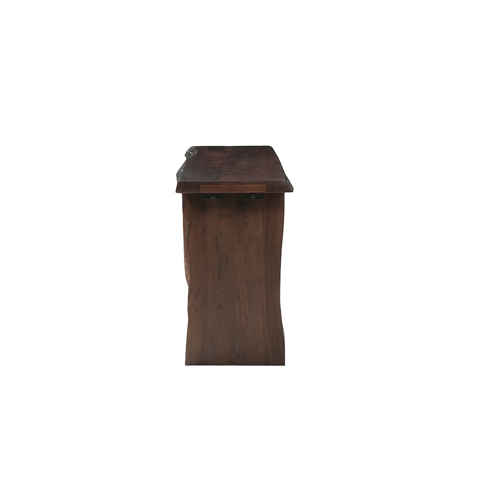 Linden Solid Wood Live Edge Console Table. Picture 3