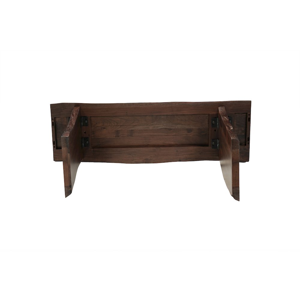 Linden Solid Wood Live Edge Console Table. Picture 5