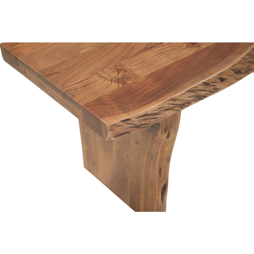 Linden Solid Wood Live Edge Bench. Picture 7