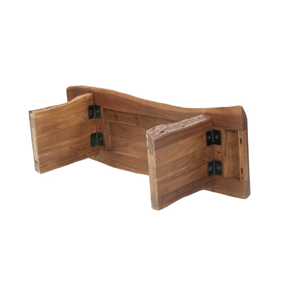 Linden Solid Wood Live Edge Bench. Picture 6
