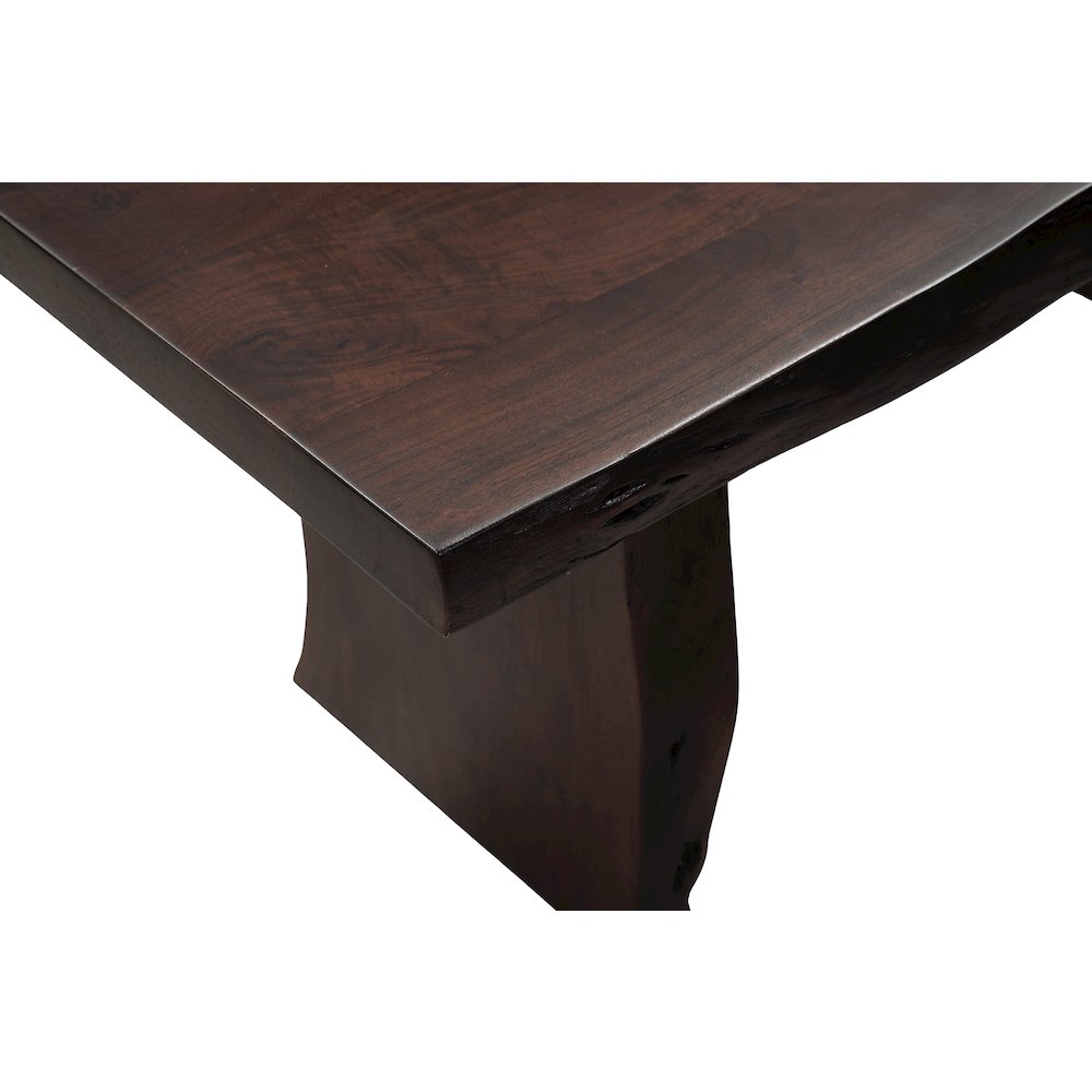 Linden Solid Wood Live Edge Bench. Picture 6
