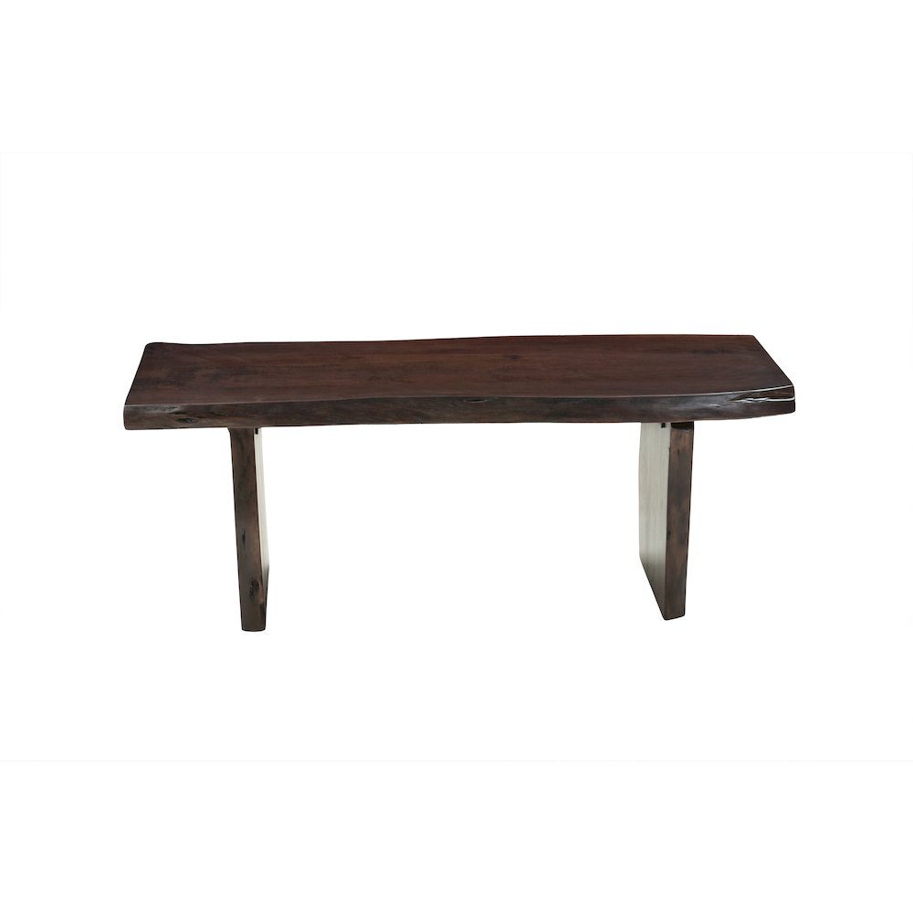 Linden Solid Wood Live Edge Bench. Picture 2