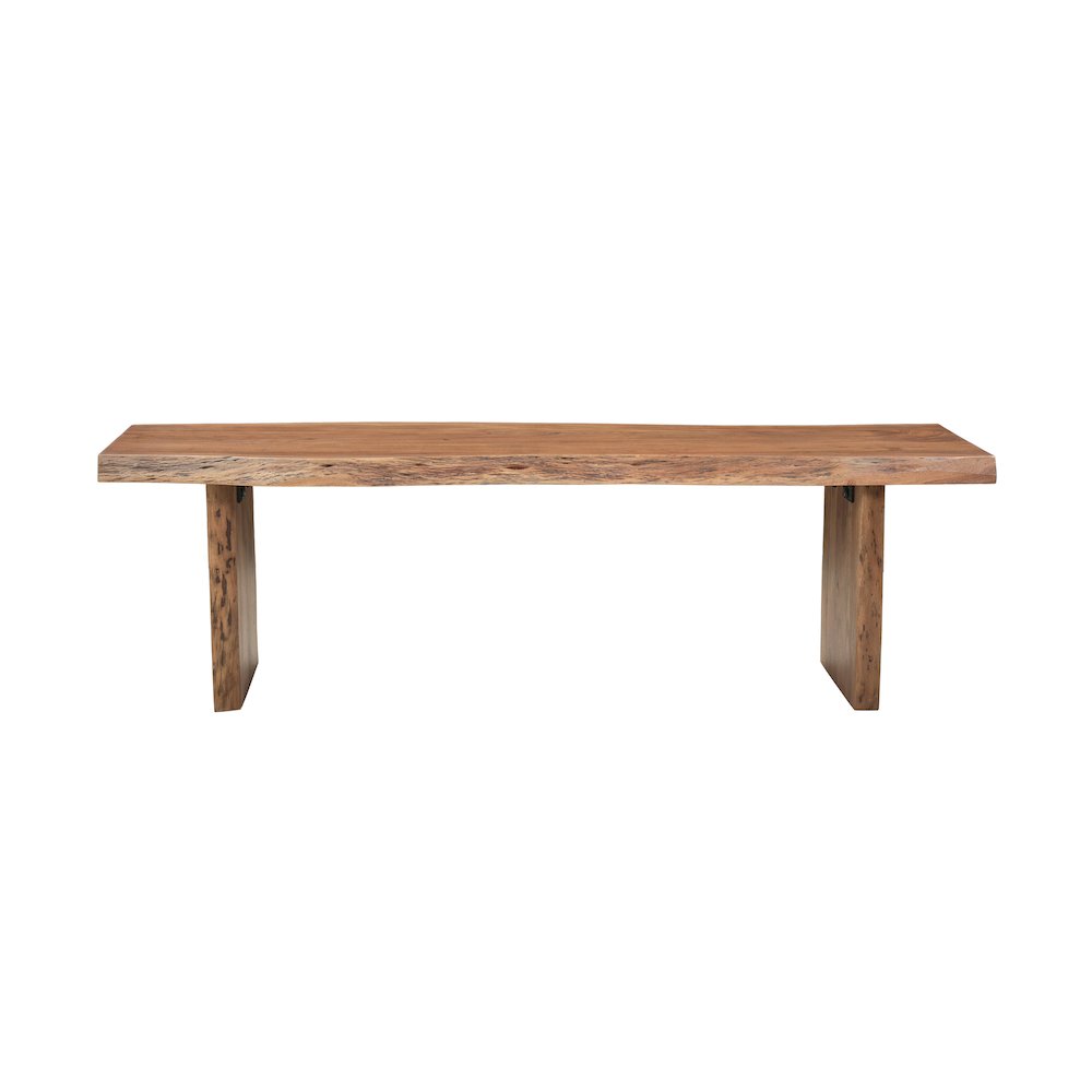 Linden Solid Wood Live Edge Bench. Picture 2