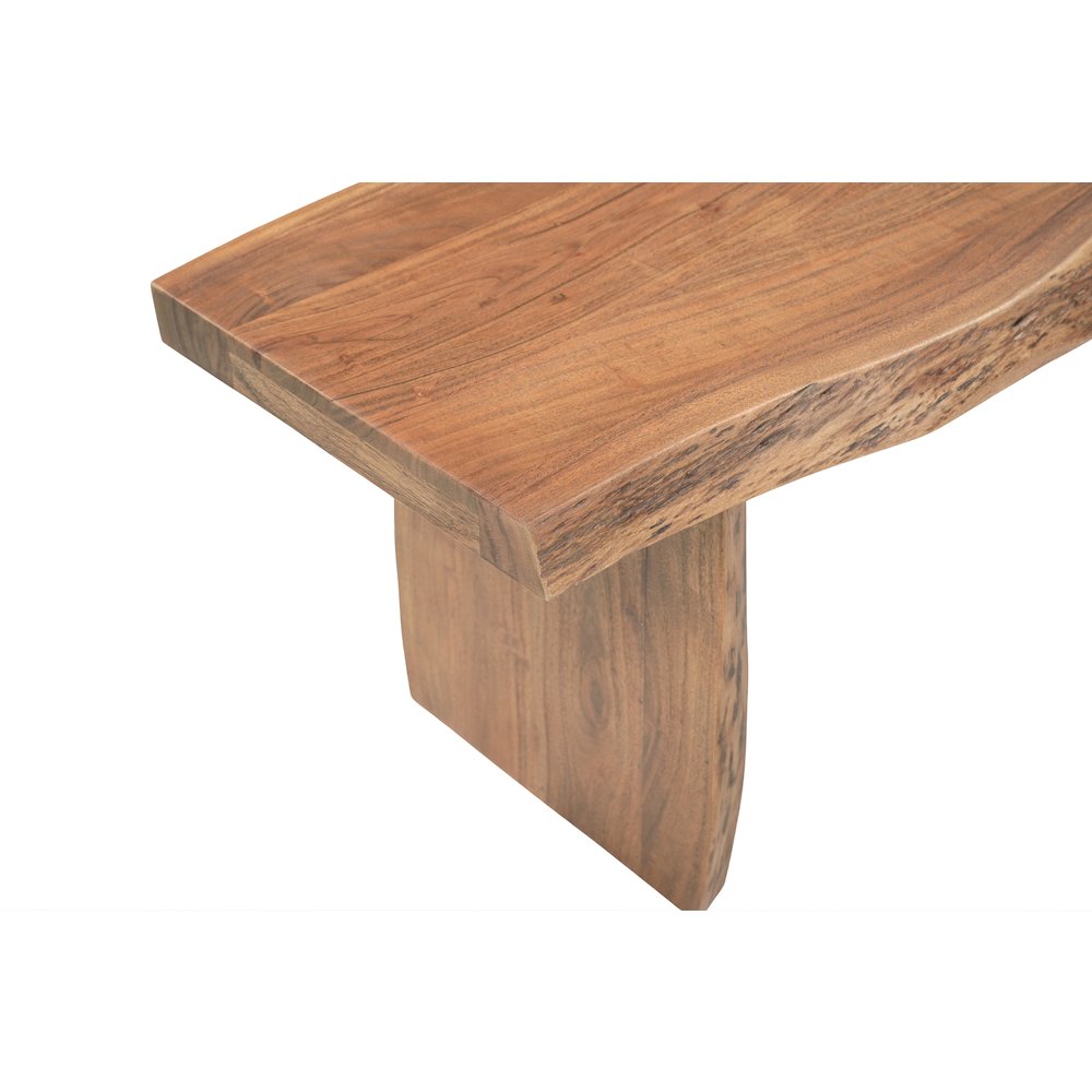 Linden Solid Wood Live Edge Bench. Picture 6
