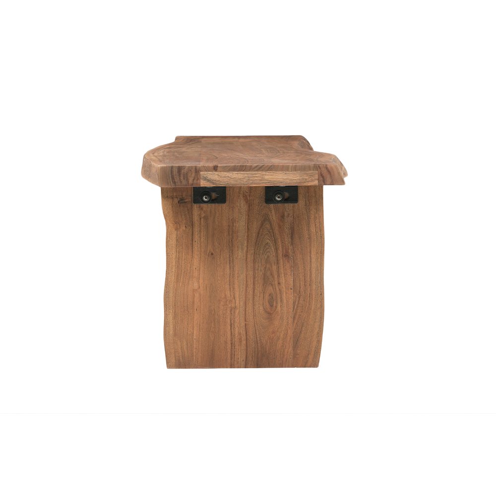 Linden Solid Wood Live Edge Bench. Picture 4