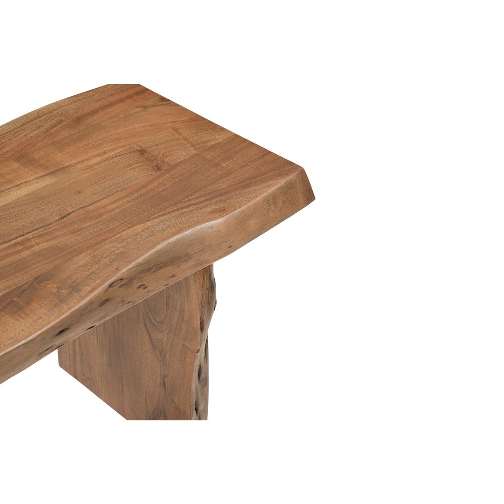 Linden Solid Wood Live Edge Bench. Picture 7