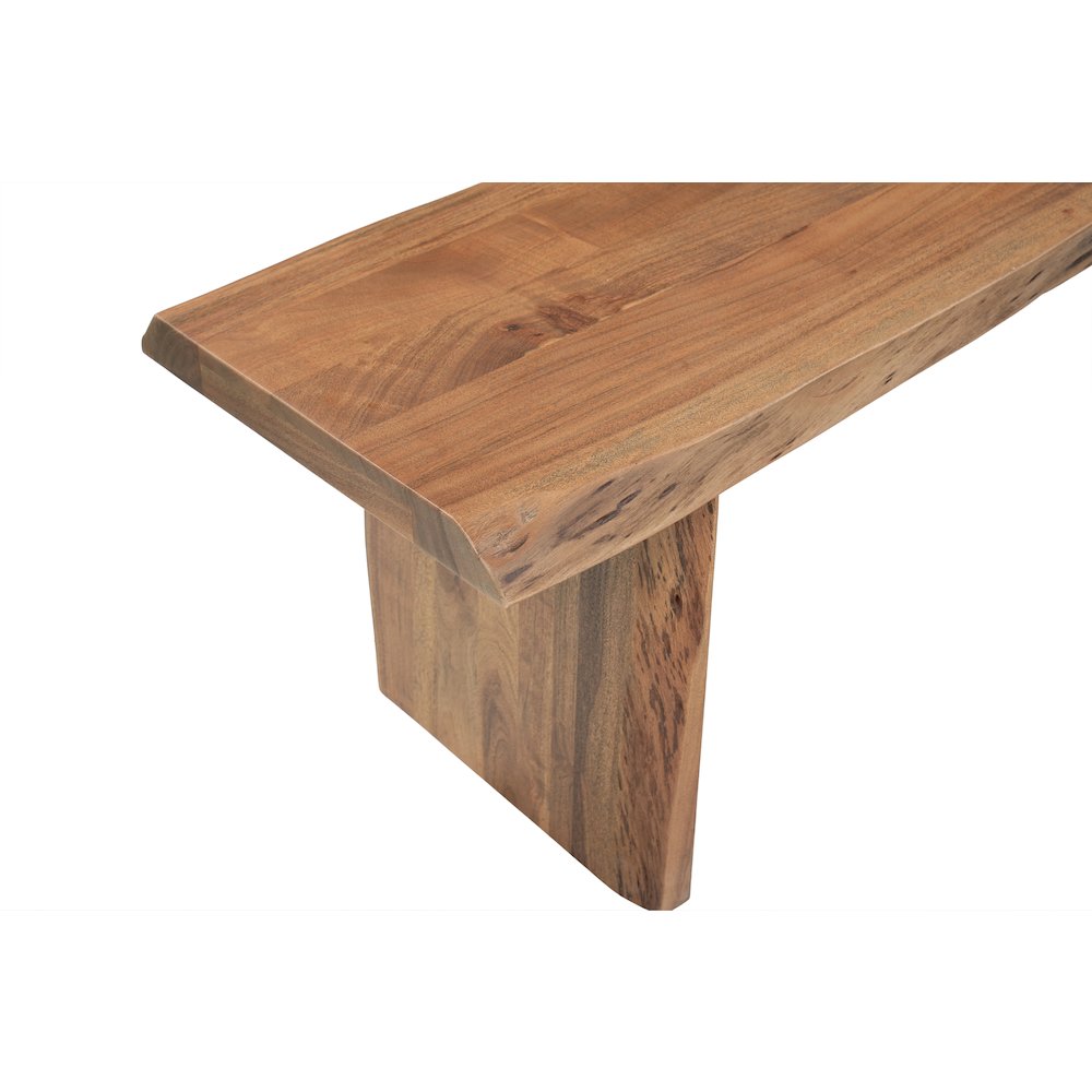 Linden Solid Wood Live Edge Bench. Picture 6