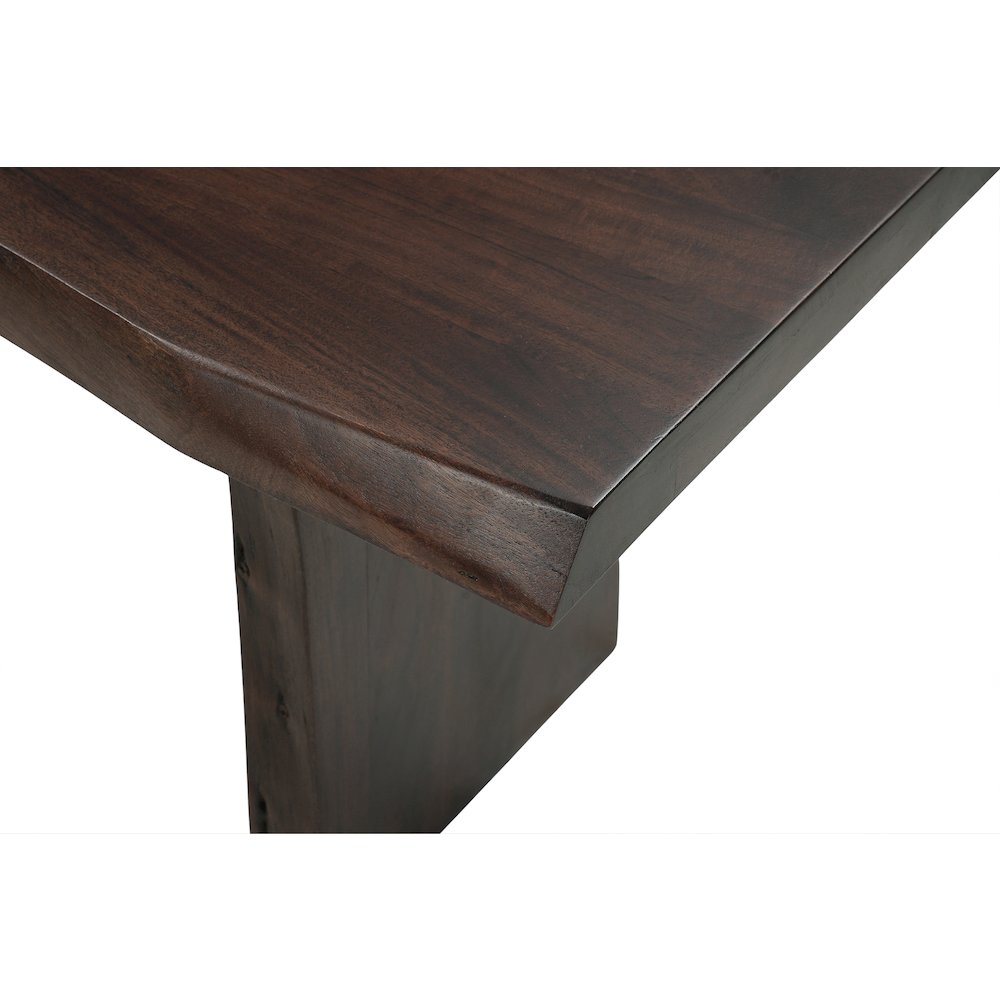 Linden Solid Wood Live Edge Bench. Picture 7