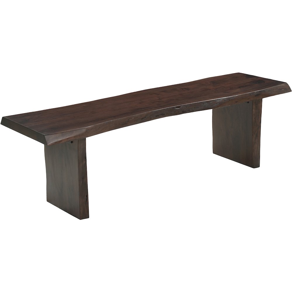 Linden Solid Wood Live Edge Bench. Picture 1