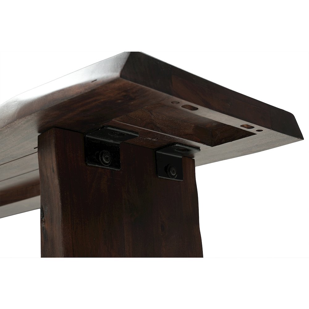 Linden Solid Wood Live Edge Bench. Picture 8