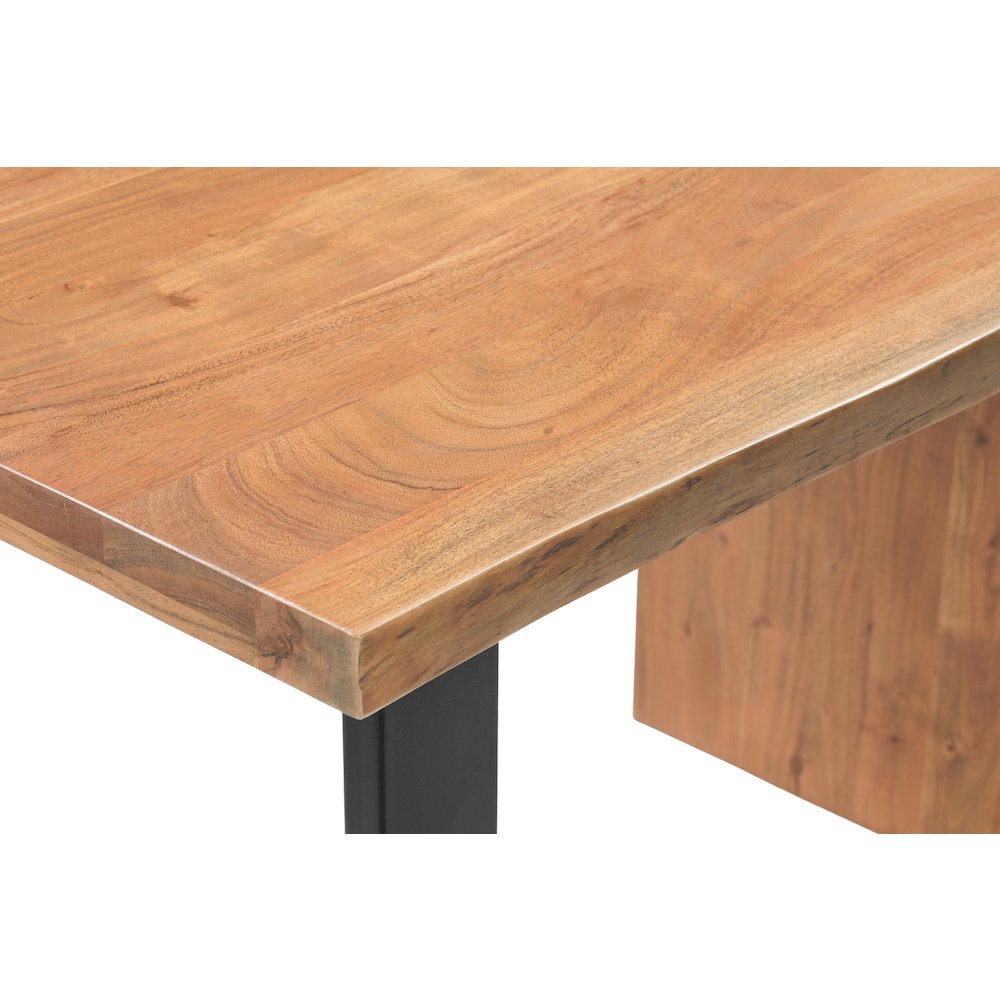 Linden 2-piece Solid Wood Live Edge Office Set. Picture 10
