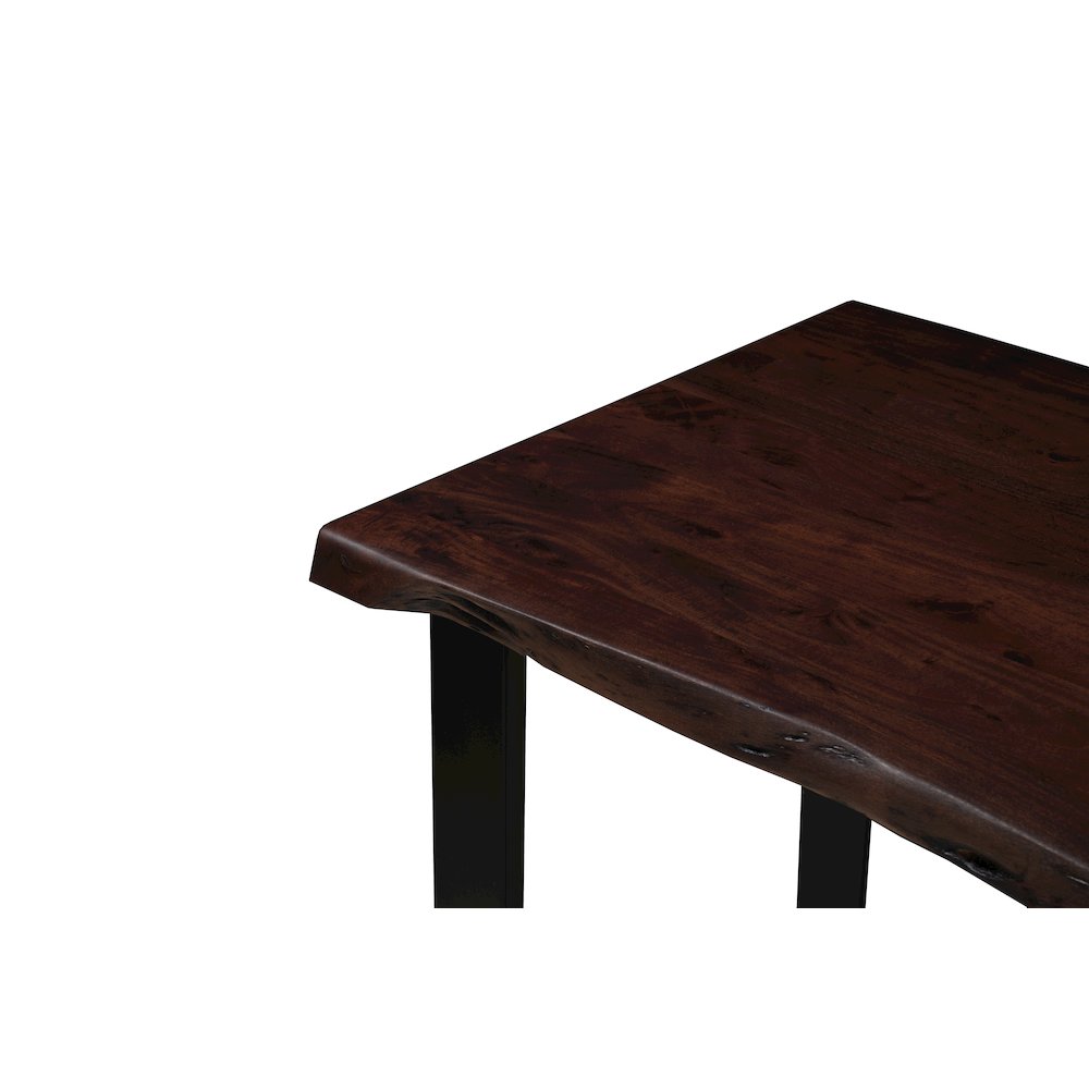Linden 2-piece Solid Wood Live Edge Office Set. Picture 7