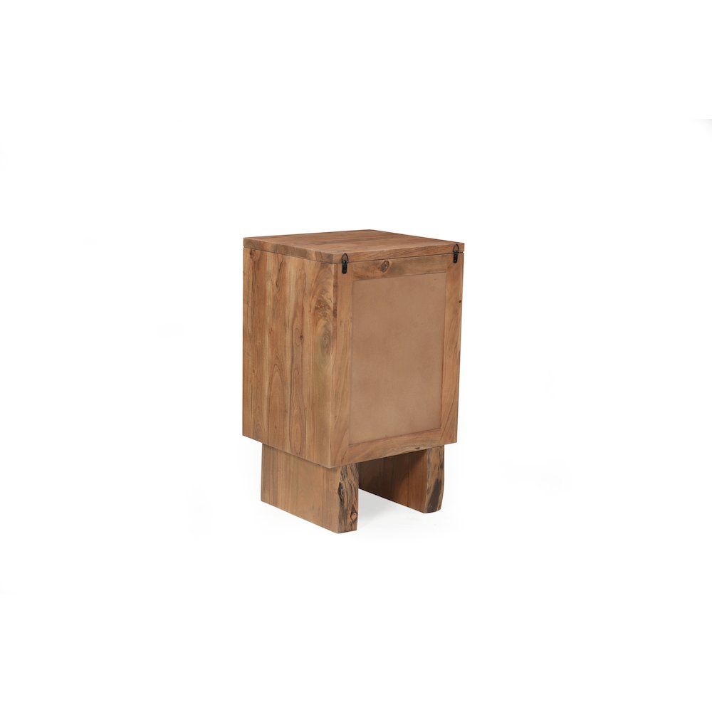 Linden Live Edge Solid Wood 3-drawer Filing Cabinet. Picture 6