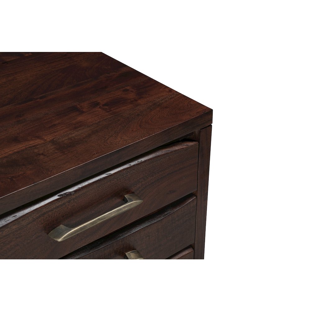 Linden Live Edge Solid Wood 3-drawer Filing Cabinet. Picture 7