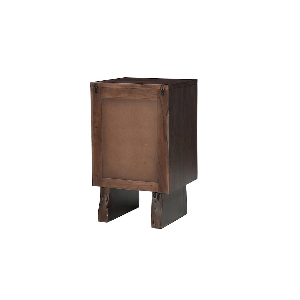 Linden Live Edge Solid Wood 3-drawer Filing Cabinet. Picture 6