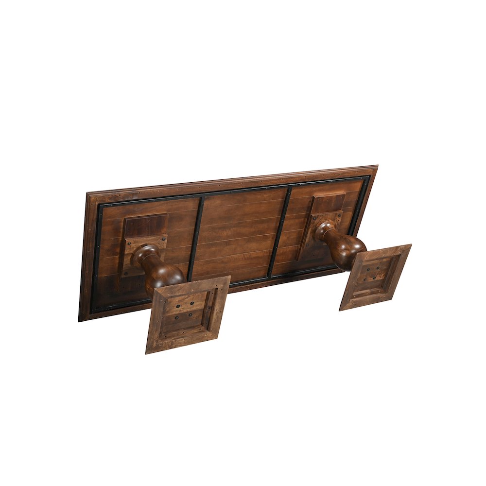Adrien 75" Solid Wood Double Pedestal Dining Table. Picture 7