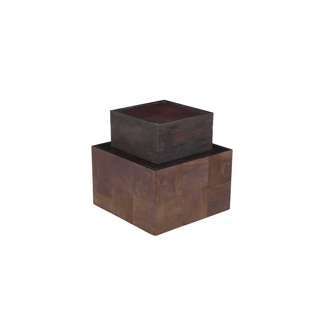 Reed Solid Wood End Table. Picture 5