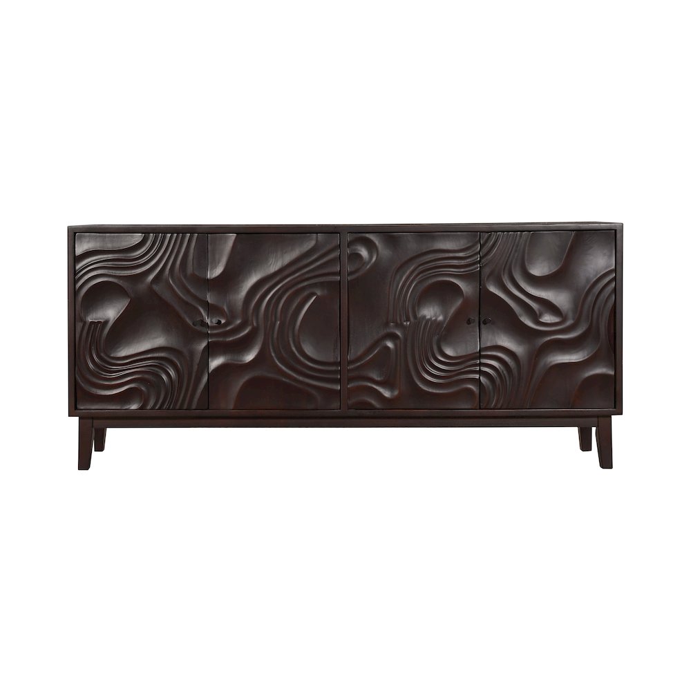 Renith 4-door Carved Solid Wood Sideboard. Picture 3