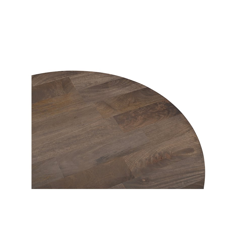 Adrien Round Solid Wood Coffee Table. Picture 4