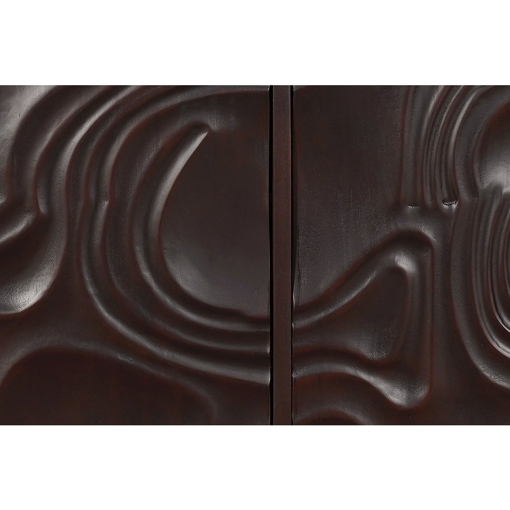 Renith 4-door Carved Solid Wood Sideboard. Picture 5