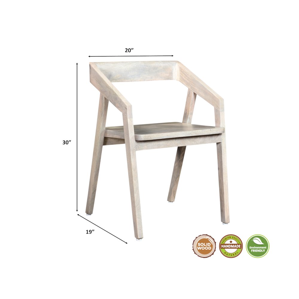 Reed Solid Wood Armchair. Picture 6
