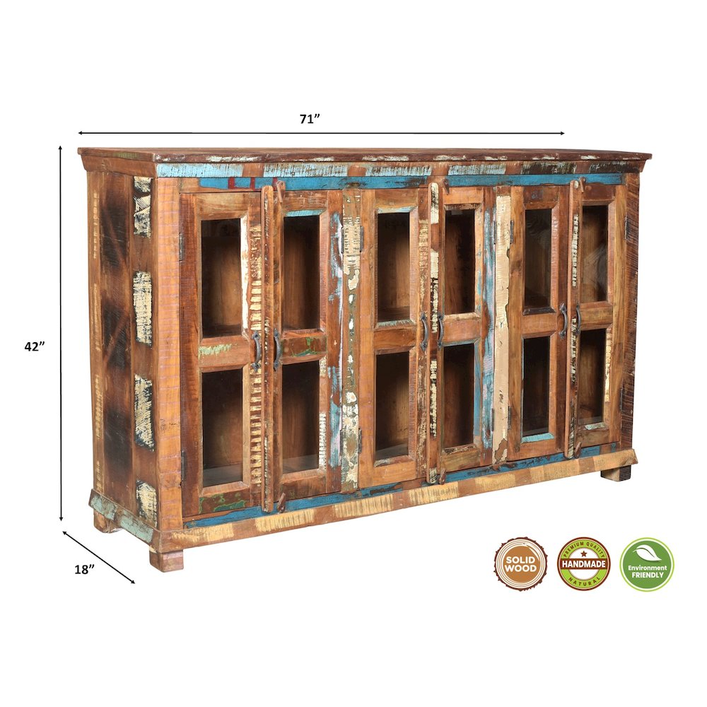 Prescott 6-door Solid Wood Sideboard. Picture 4