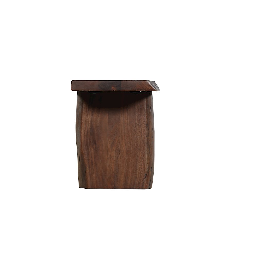 Savoy 60" Live Edge Solid Wood Dining Bench. Picture 4