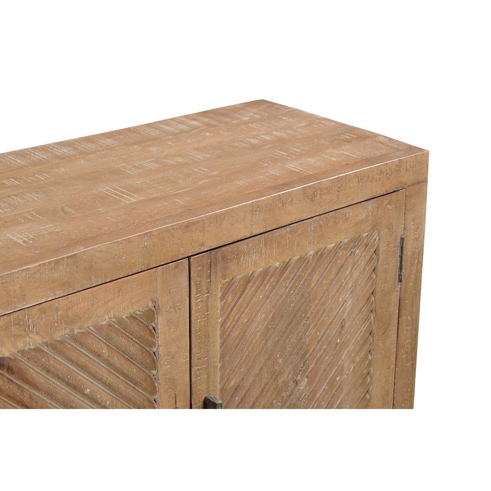 Lennox 4-door Carved Solid Wood Sideboard. Picture 4