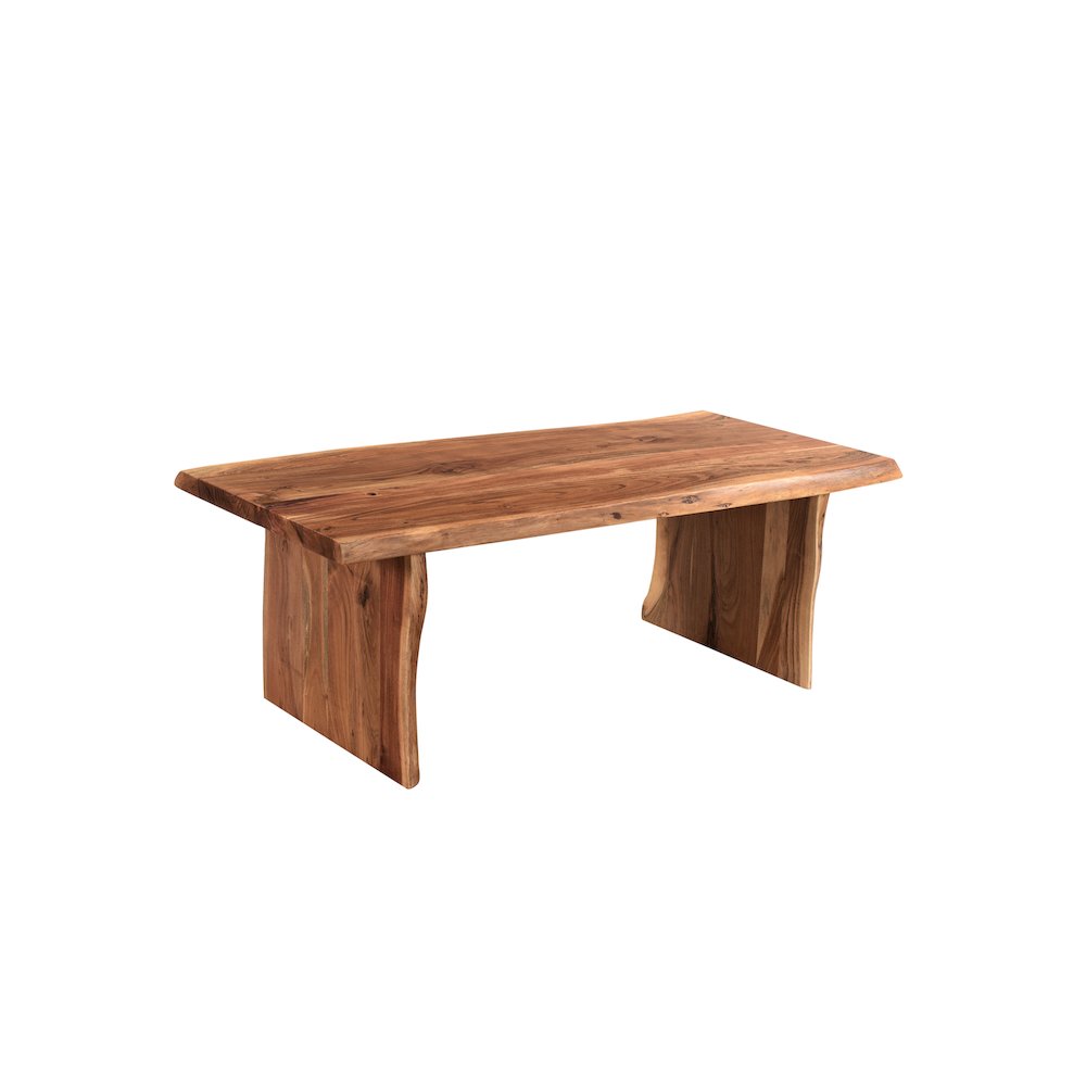Oren Live Edge Solid Wood Coffee Table. Picture 1