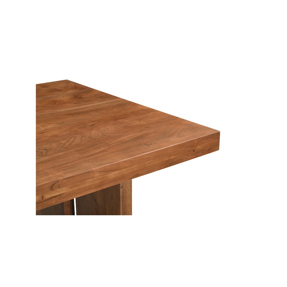 Elyria 75" Solid Wood Trestle Dining Table. Picture 3
