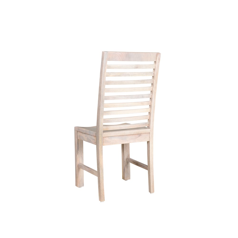 Reed Ladder Back Solid Wood Dining Chairs (Set of 2). Picture 6