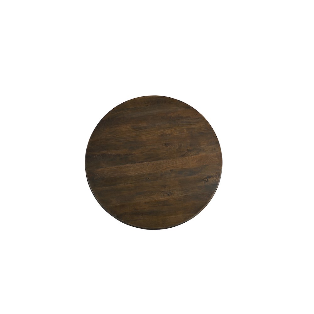 Adrien 60" Round Solid Wood Pedestal Dining Table. Picture 5