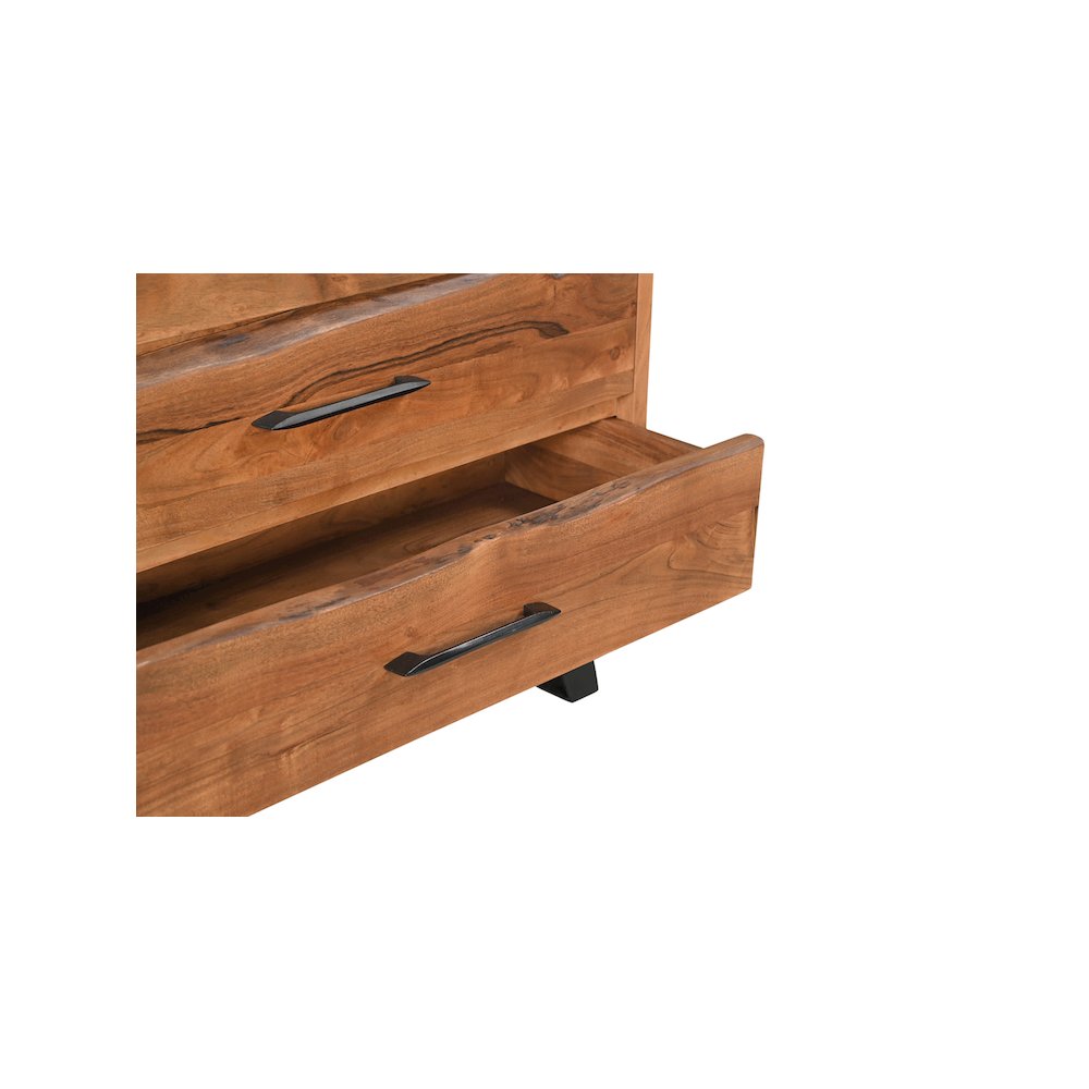 Ferris 5-drawer Live Edge Solid Wood Chest. Picture 5