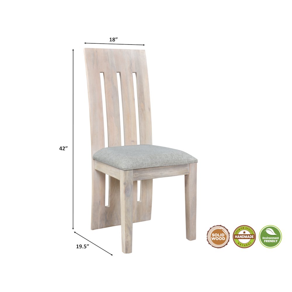 Jensen Upholstered Solid Wood Dining Chairs (Set of 2). Picture 6