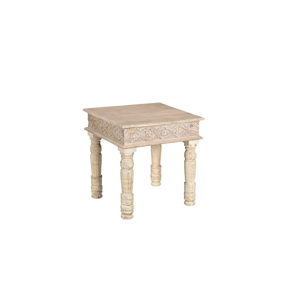 Eldris 3-piece Carved Solid Wood Living Room Table Set. Picture 5