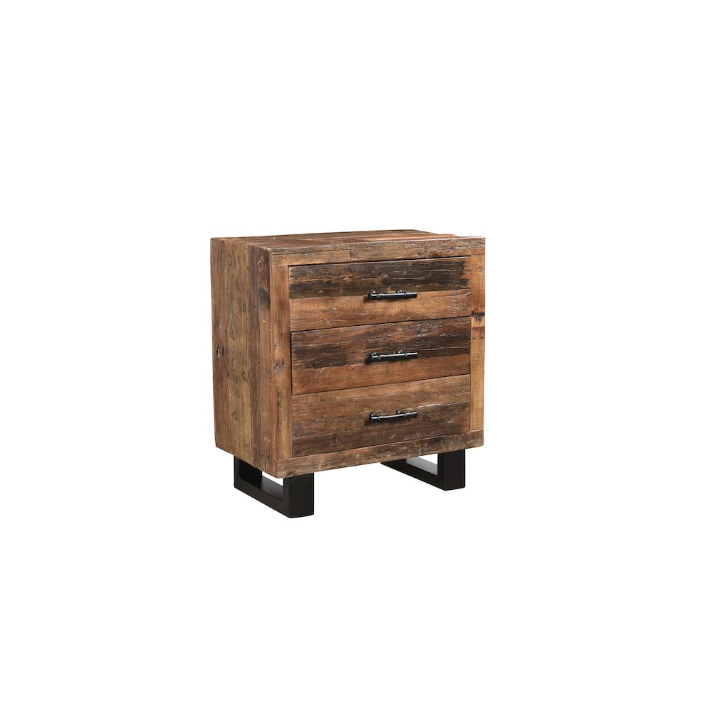 Hartley 3-drawer Solid Wood Nightstand. Picture 1