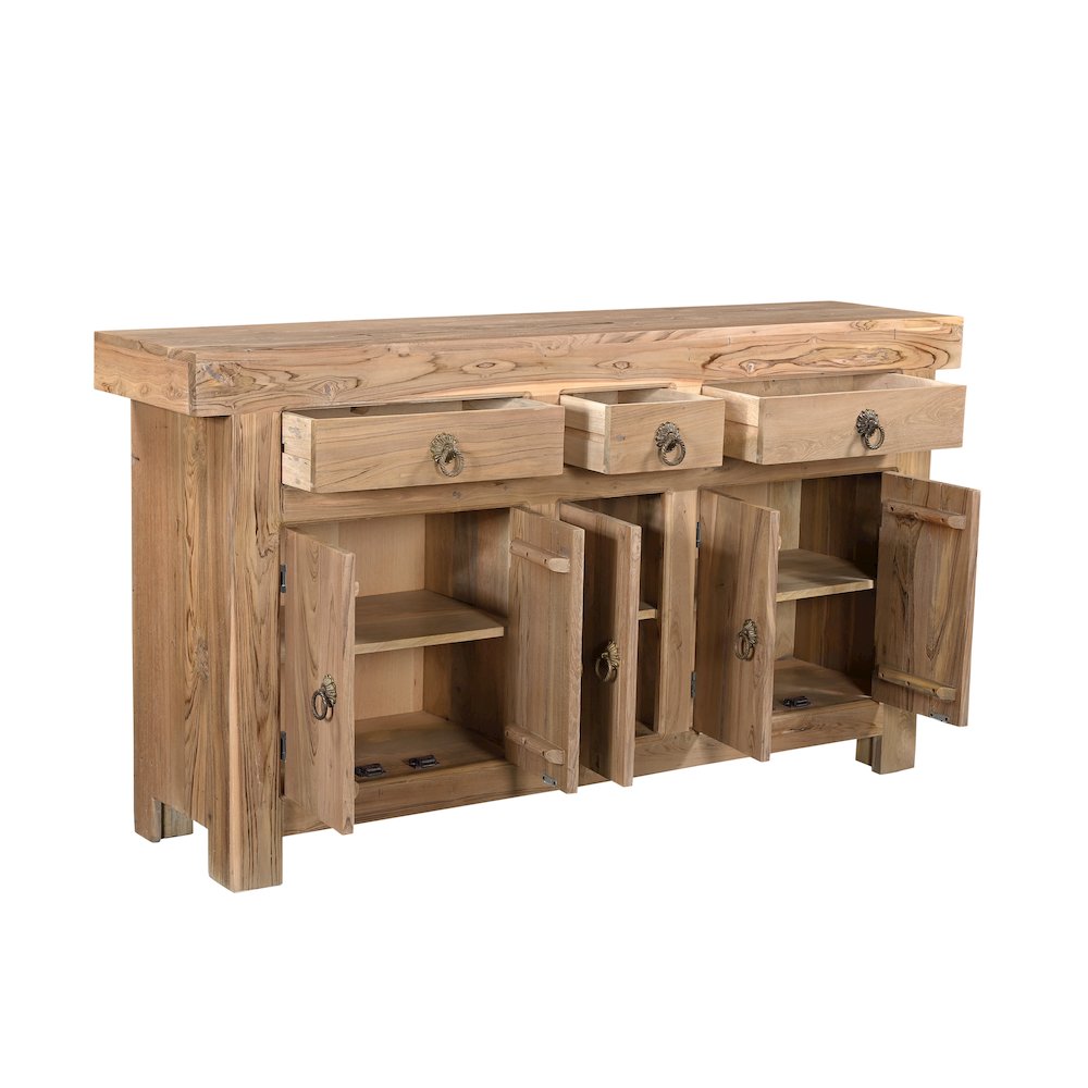 Grayson 3-drawer 5-door Solid Wood Sideboard. Picture 2