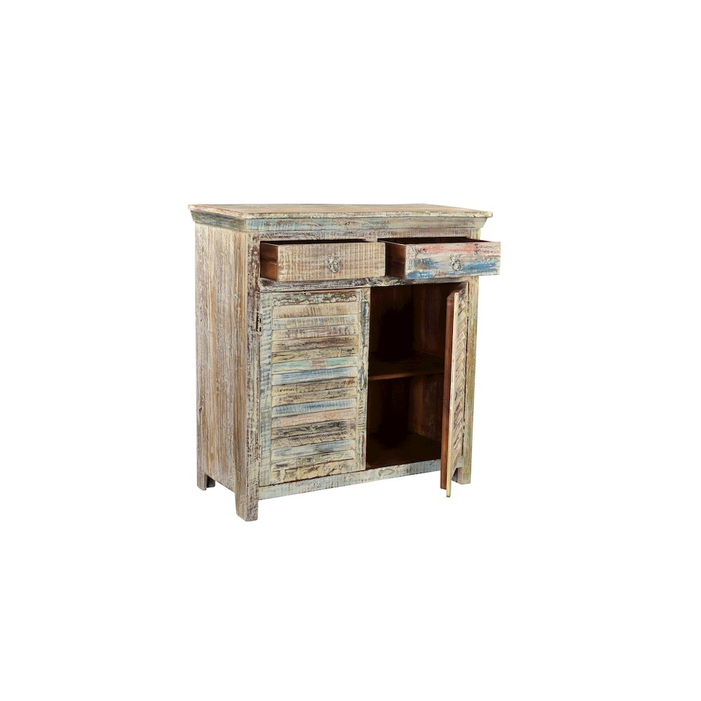 Prescott 2-drawer 2-door Shutter Solid Wood Sideboard. Picture 2