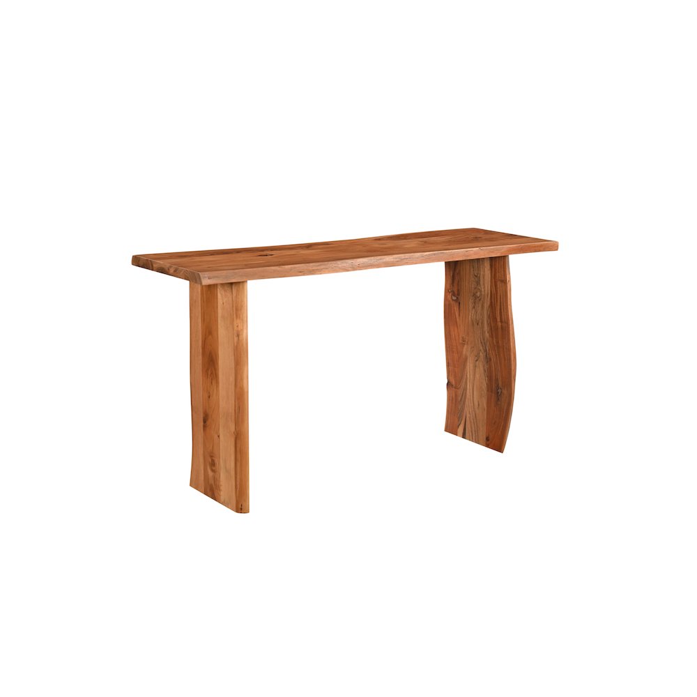 Oren Live Edge Solid Wood Console Table. Picture 1
