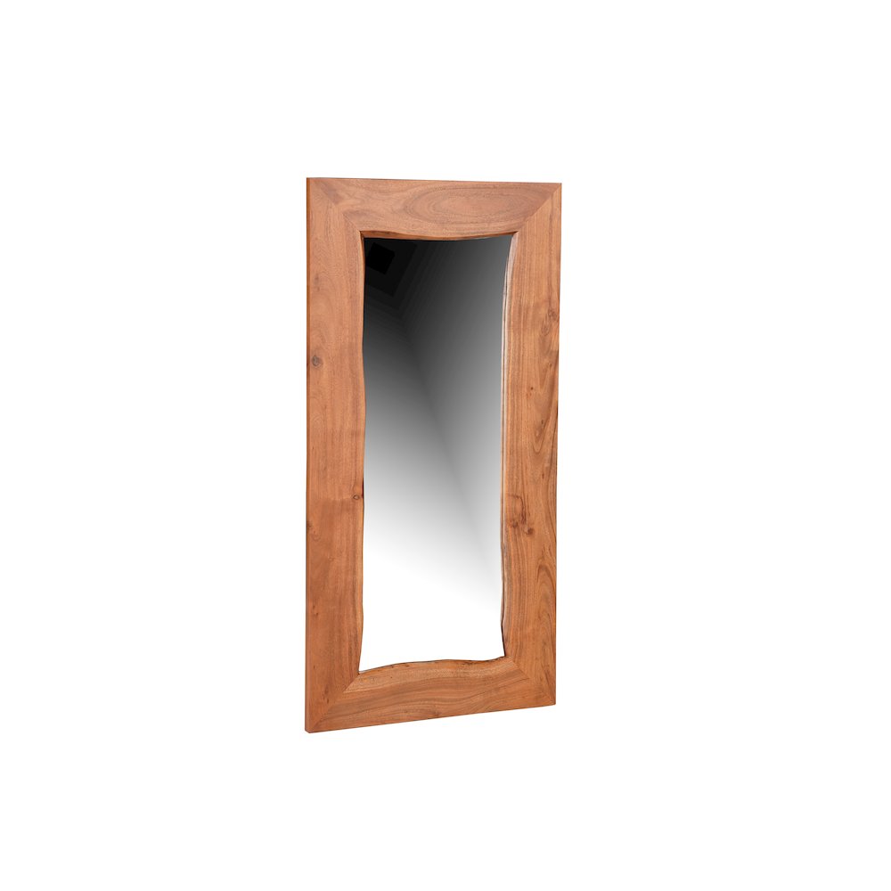 Ferris Live Edge Solid Wood Accent Mirror. Picture 2