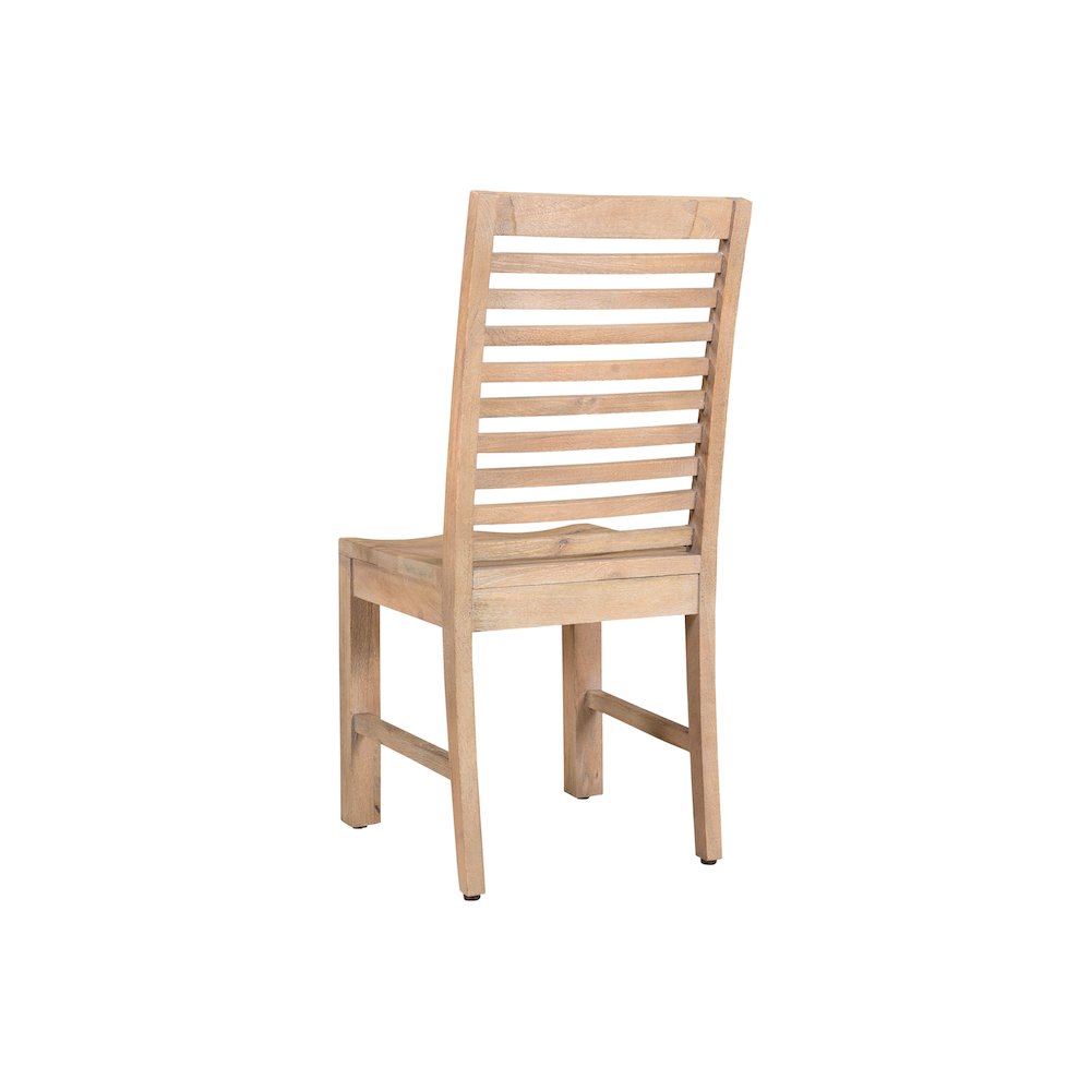 Reed Ladder Back Solid Wood Dining Chairs (Set of 2). Picture 6