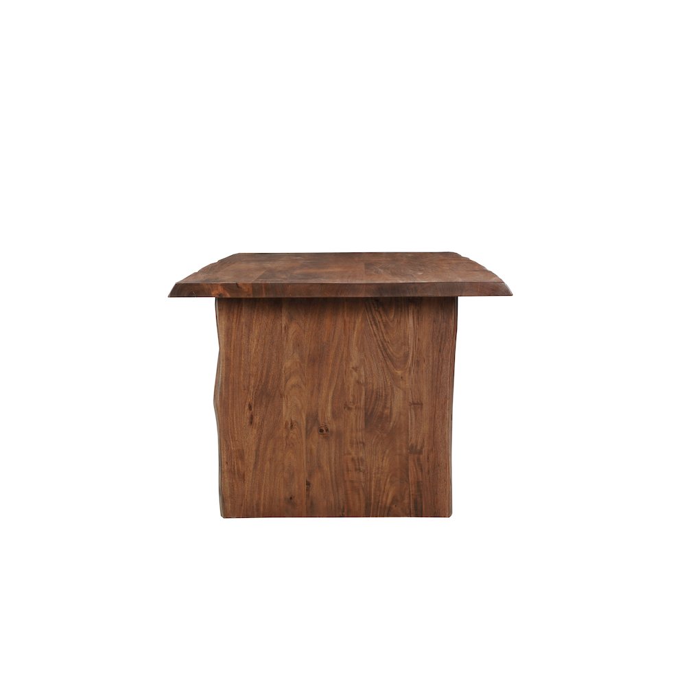 Savoy 96" Live Edge Solid Wood Dining Table. Picture 4