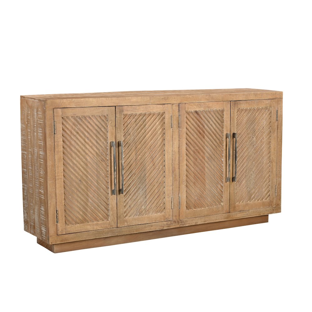 Lennox 4-door Carved Solid Wood Sideboard. Picture 1