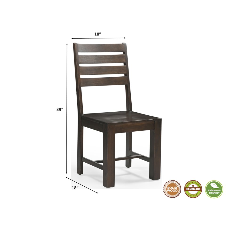 Elyria Solid Wood Dining Chairs (Set of 2). Picture 6