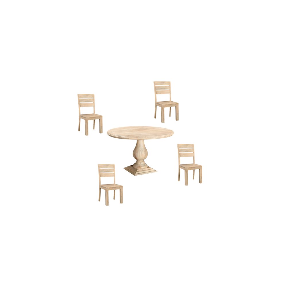 Adrien 5-piece Solid Wood Dining Set. Picture 1