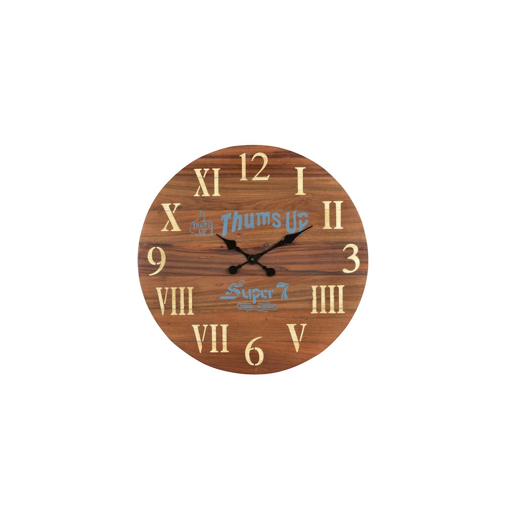 Sylvia Solid Wood Wall Clock. Picture 1