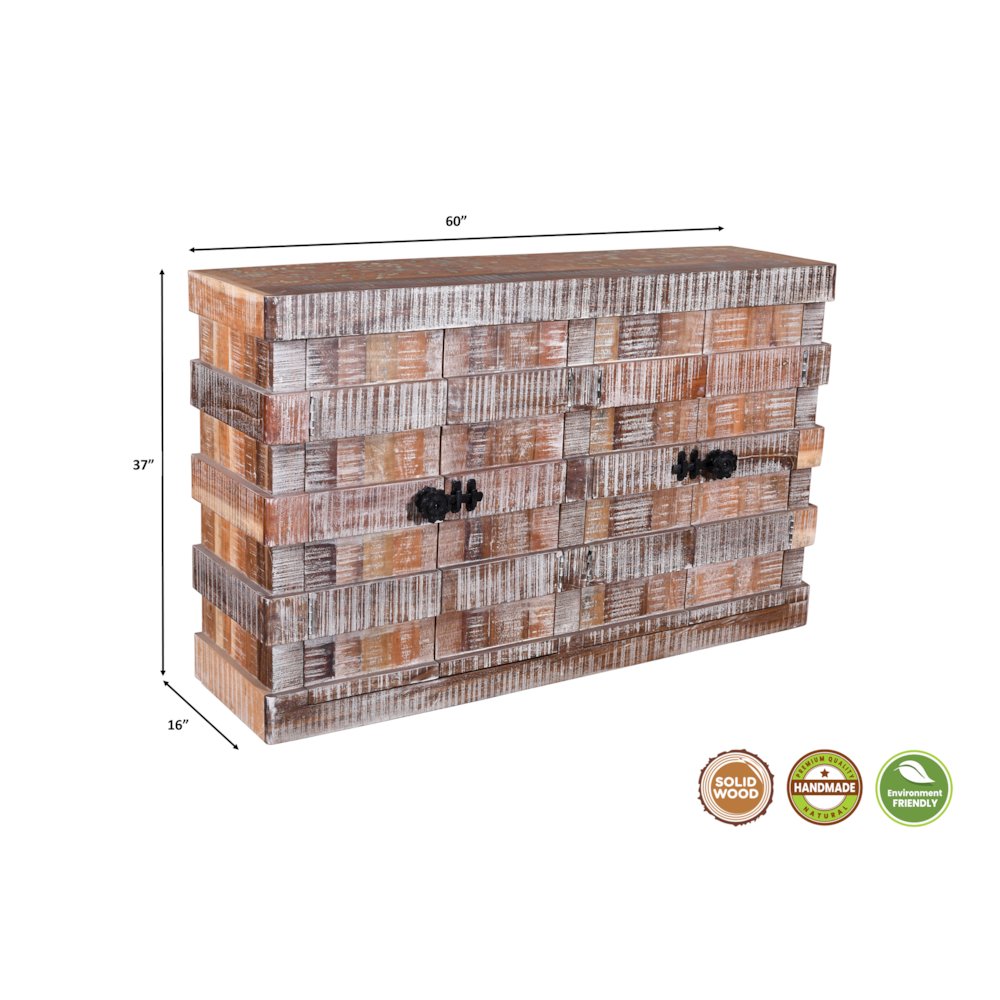 Eldris 4-door Solid Wood Sideboard. Picture 10